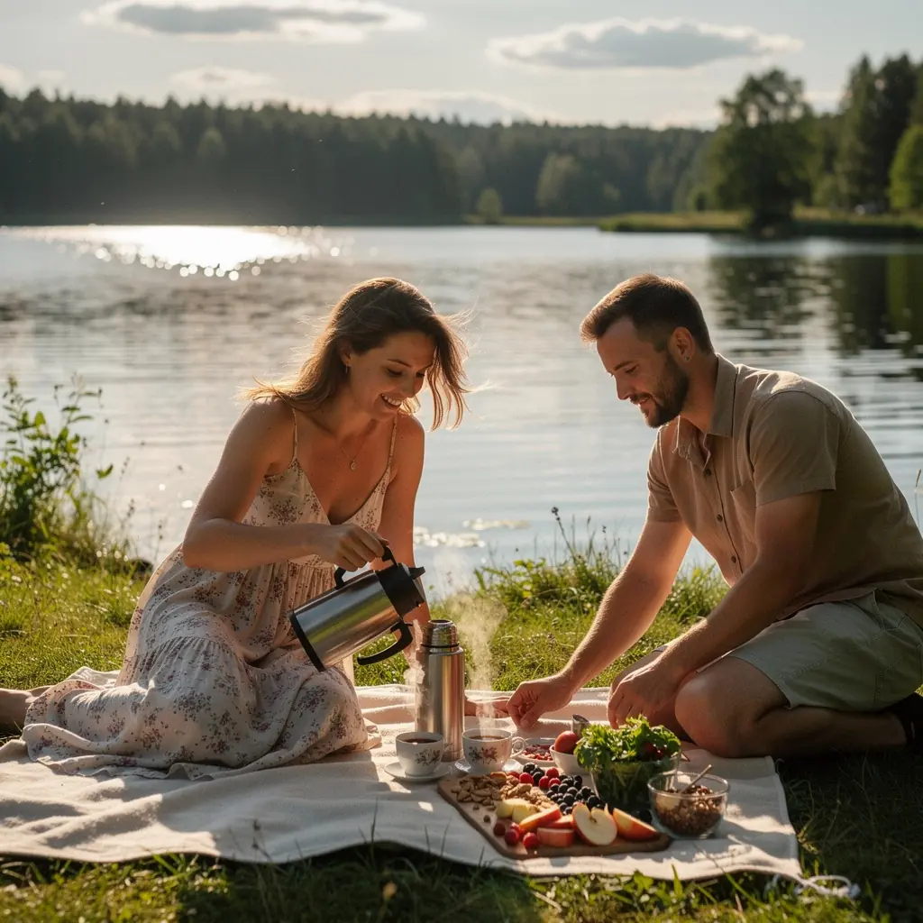 Šaltalankių uogų arbatos ingredientai, išdėstyti ant medinio pjaustymo lentos.